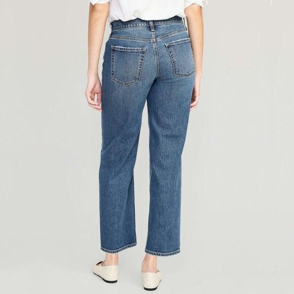 2/$30 Old Navy Mid-Rise Ripped Boyfriend Jeans Loose Fit Mid Wash 2 #A0489 TRB3 - Picture 6 of 11